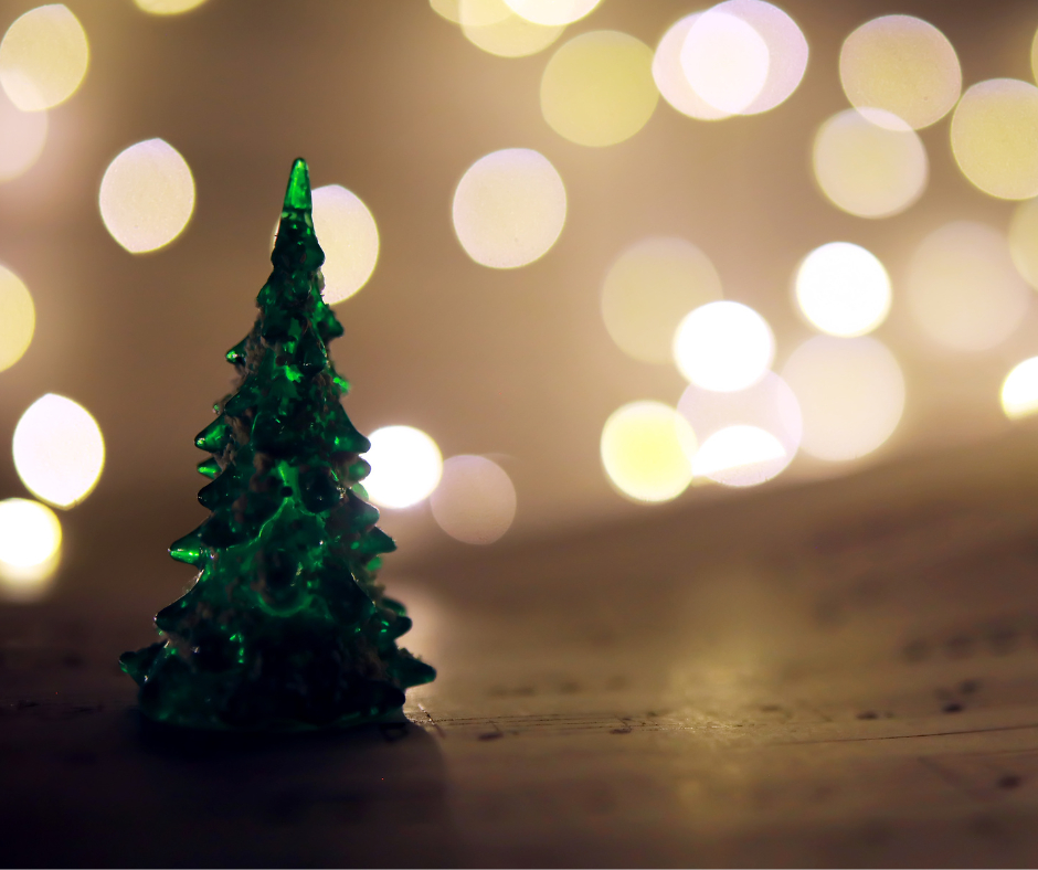 Sheet Music with Christmas tree