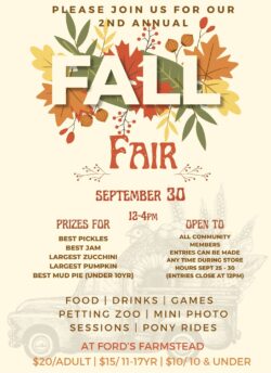 Ford's Fall Fair - Saturday, September 30