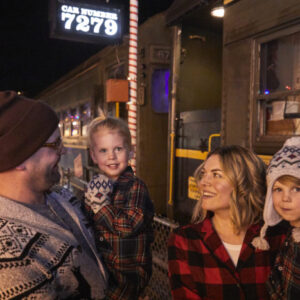 The magical story comes to life as the train departs Stettler, Alberta for a one hour long round-trip journey to the North Pole. Set to the sounds of the motion picture soundtrack, passengers will relive the magic of the story as they are whisked away on THE POLAR EXPRESS™. THE POLAR EXPRESS and all related characters and elements © & ™ Warner Bros. Entertainment Inc. (s24).