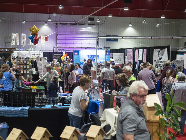 The Stettler Trade Show is held each year in April.