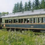 This trip will travel to Big Valley and make a stop at the Country Hideaway on the return journey. Includes full course buffet barbecue steak supper with all the trimmings at the Community Hall in Big Valley. Live entertainment on the train in coaches and at Big Valley there will be time to visit Granny’s Fudge Factory and All That Buzz, the Canadian Northern restored station, the vintage automobiles, trucks and household artifacts at McAlister’s Garage Museum, and Big Valley’s world-class Hand-tool and Collectibles Museum. At the Hideaway hayrides, nature walks, children’s barrel train, old-time carnival games, and rubber duck races are all part of the excitement. Mine payroll on board increases the danger of being hit by the Reynolds Raiders horse-mounted outlaw gang.